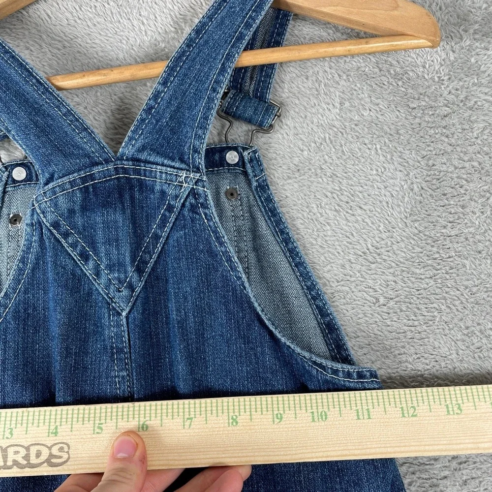 Key Denim Overalls Kids Size 5 Blue Cotton Workwear Utility Carpenter Bibs